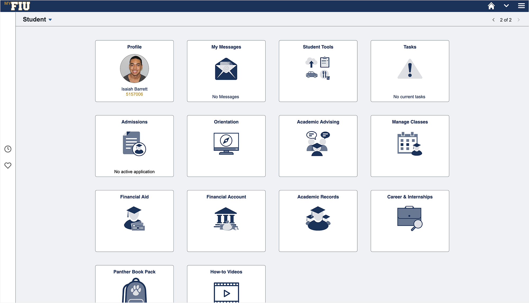MYFIU-Student-Dashboard