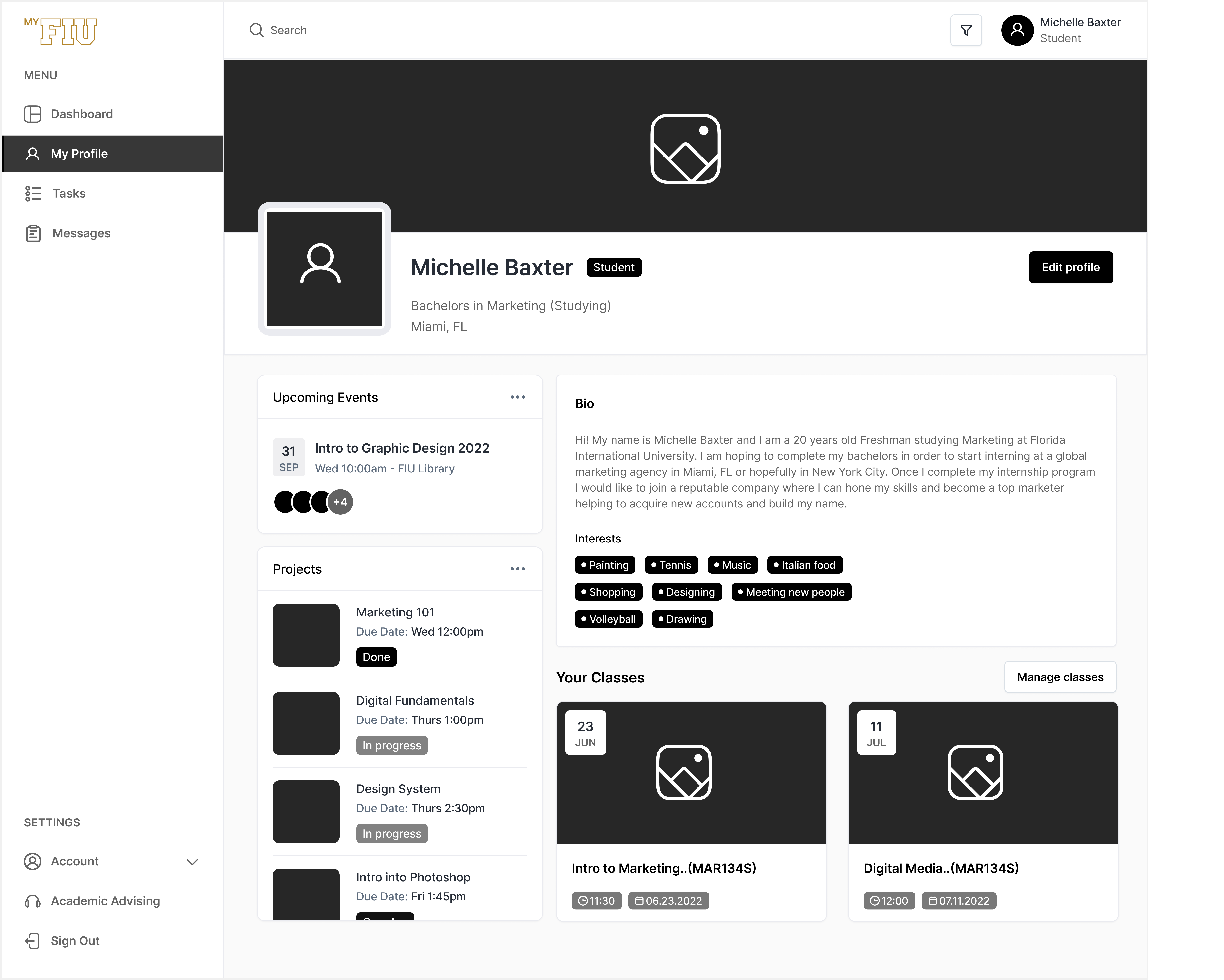 MYFIU-Student-Profile-Low-Fid